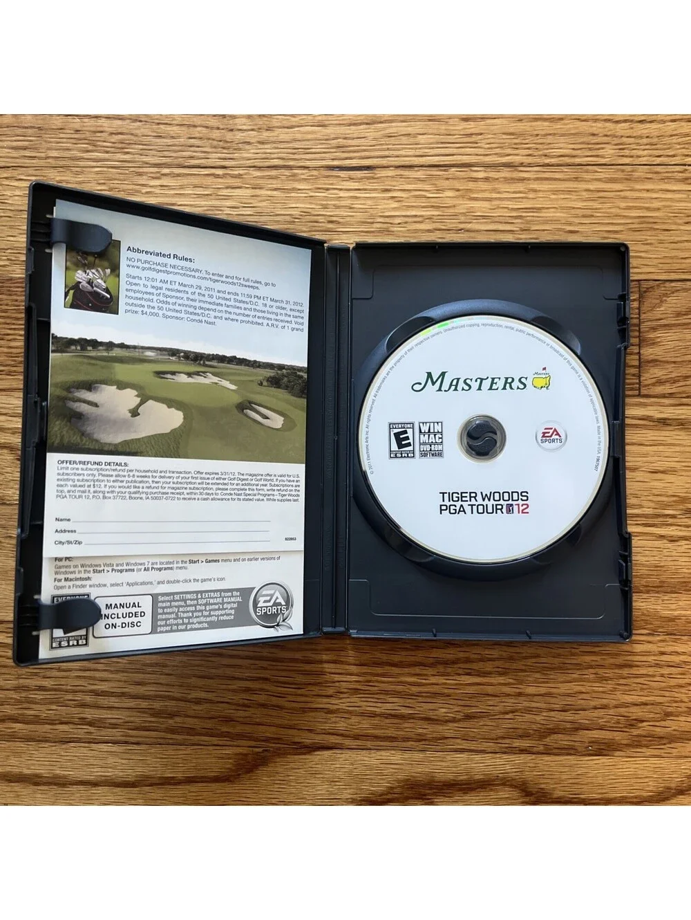 EA Sports Tiger Woods PGA Tour 12 The Masters PC Mac Multiplayer Golf 2011